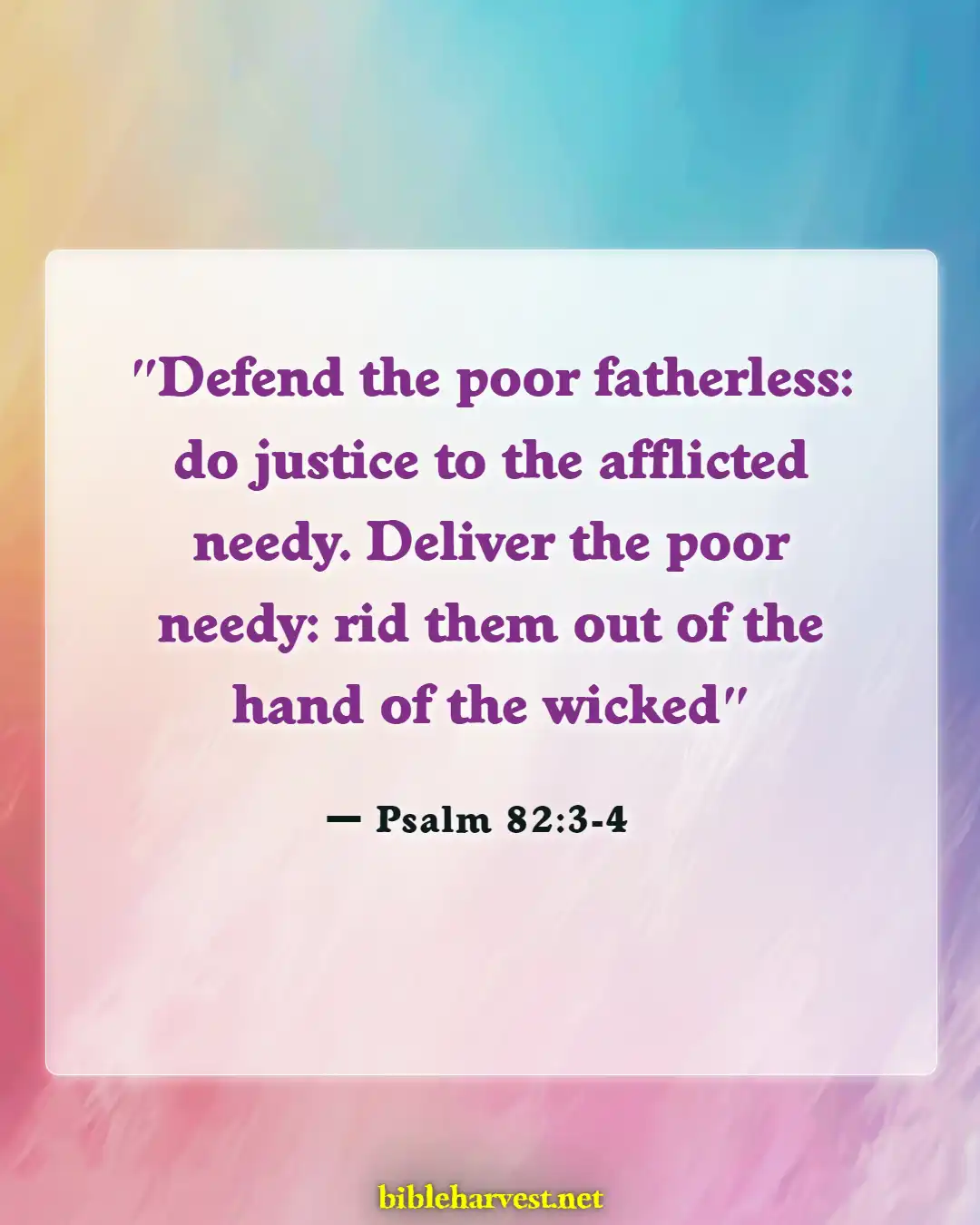 Bible Verses About Standing Up Against Injustice (Psalm 82:3-4)