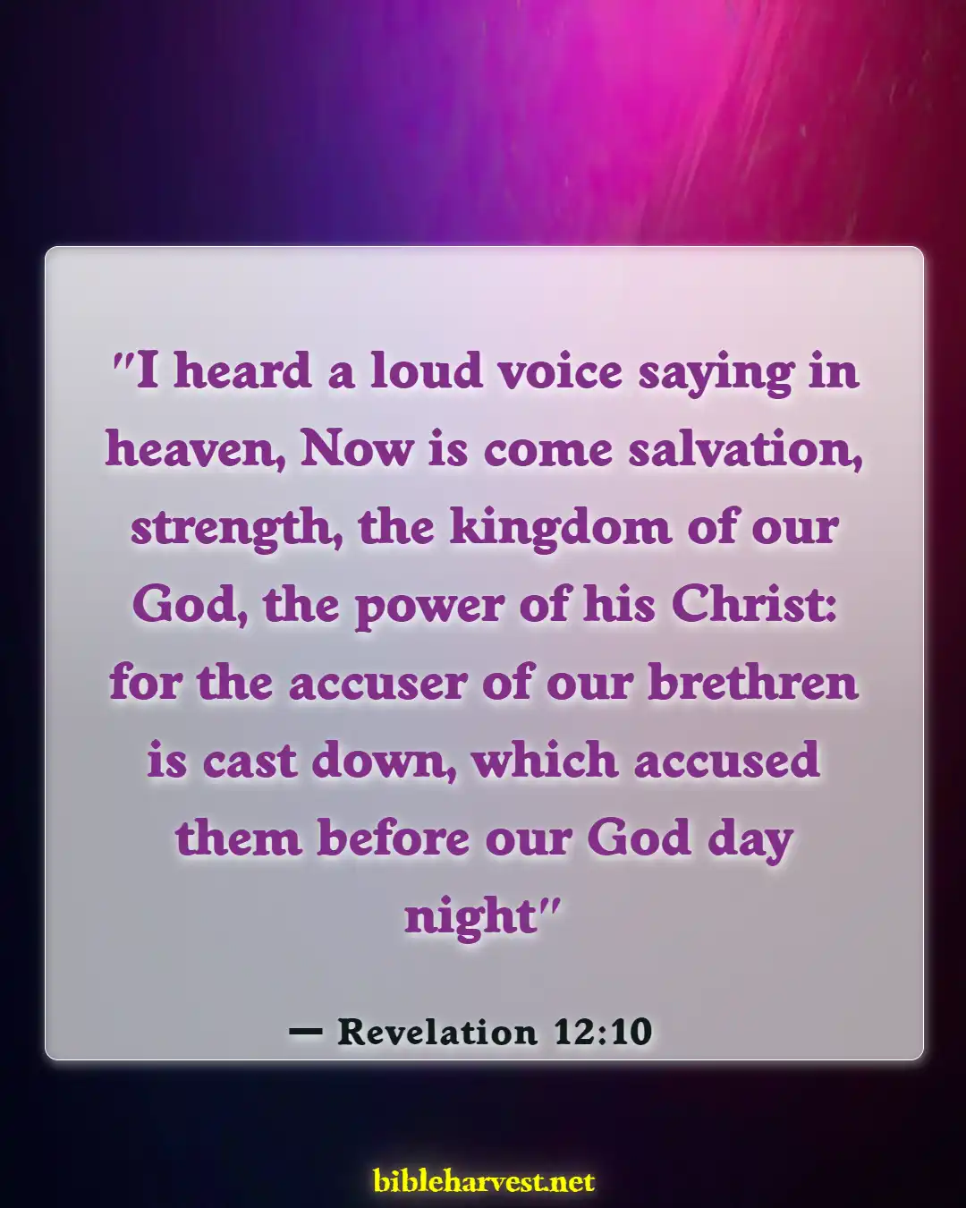 Bible Verses About Satan (Revelation 12:10)