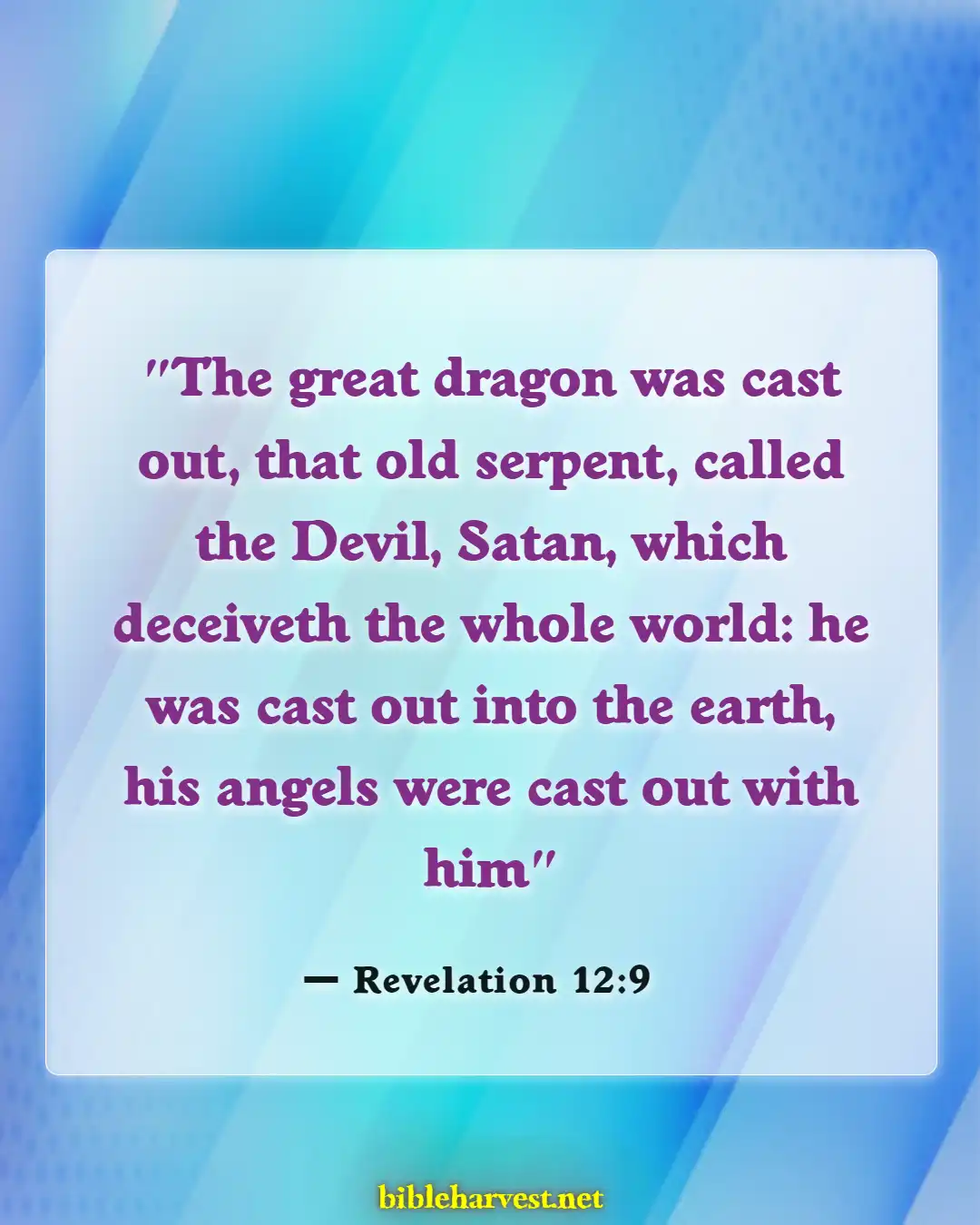 Bible Verses About Satan Falling (Revelation 12:9)