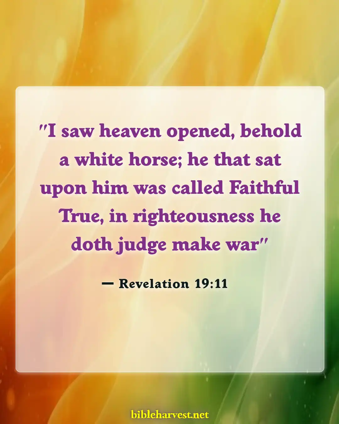 Bible Verses About God Is A Mighty Warrior (Revelation 19:11)