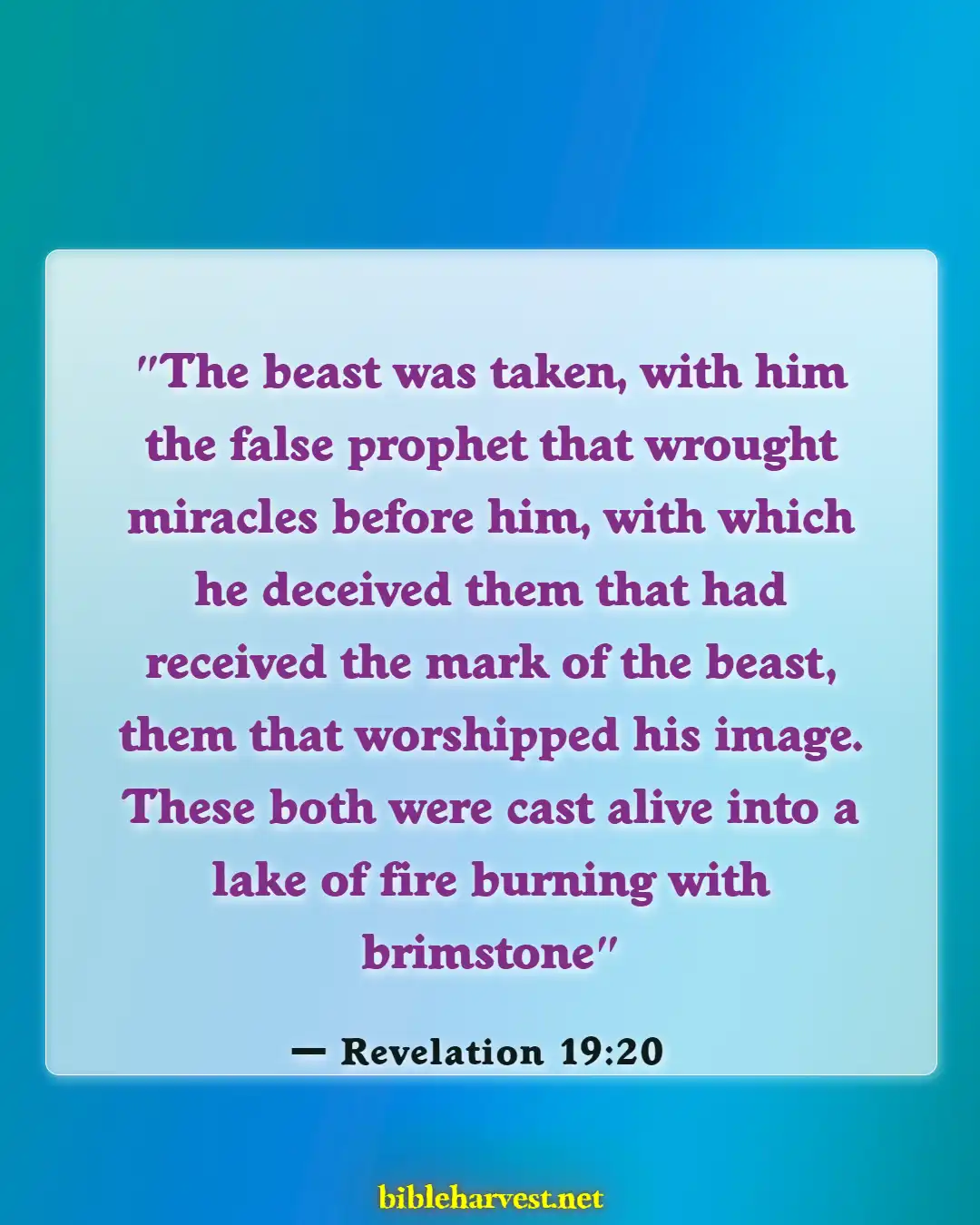 Bible Verses About Antichrist (Revelation 19:20)