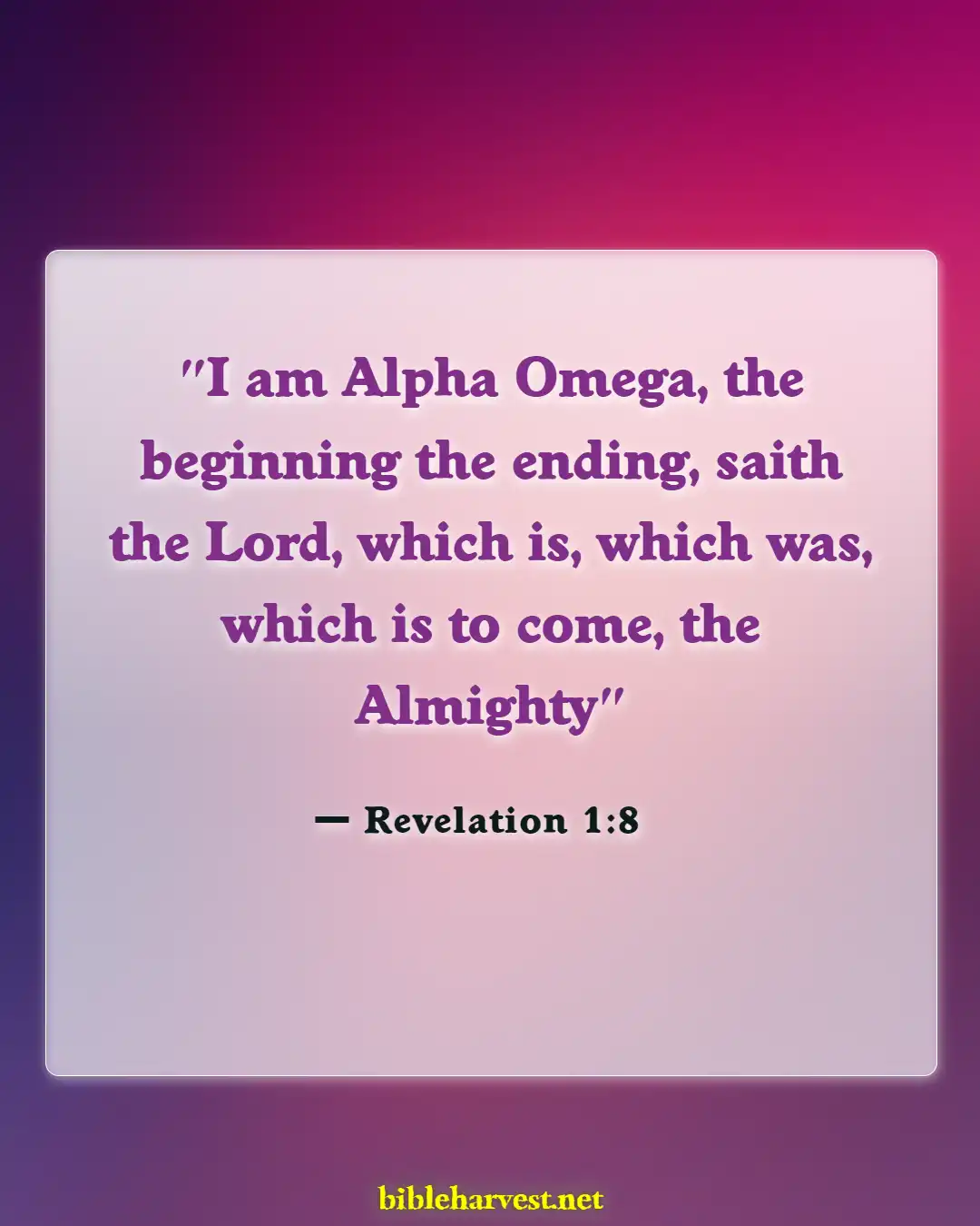 Bible Verses About Jesus Is Almighty God (Revelation 1:8)