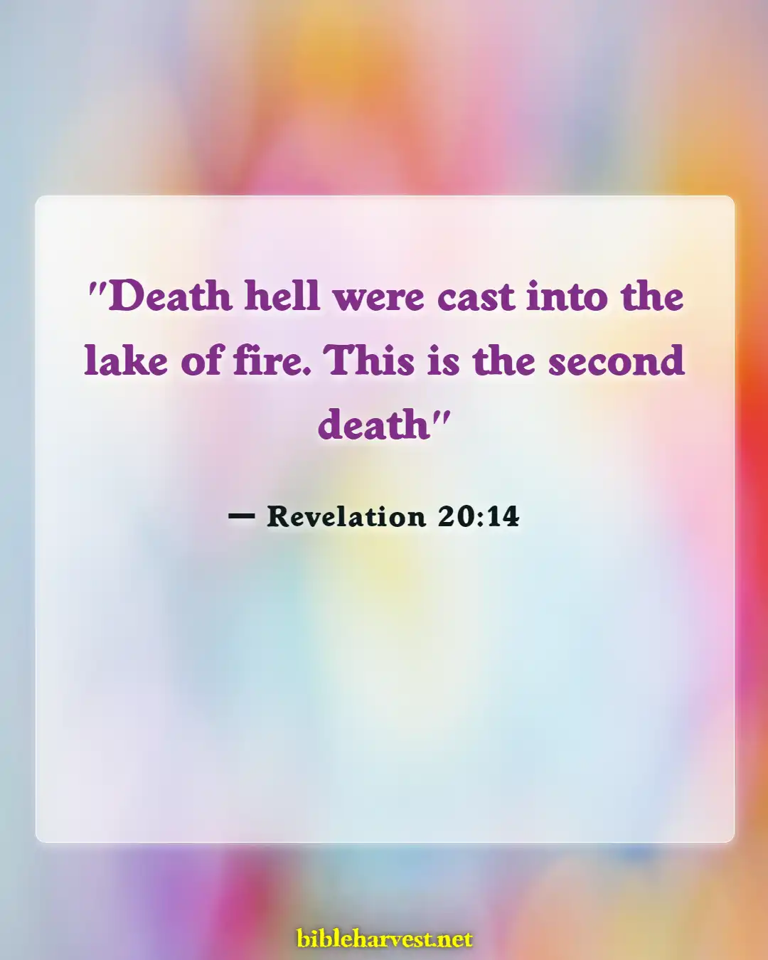Bible Verses About Eternal Death (Revelation 20:14)