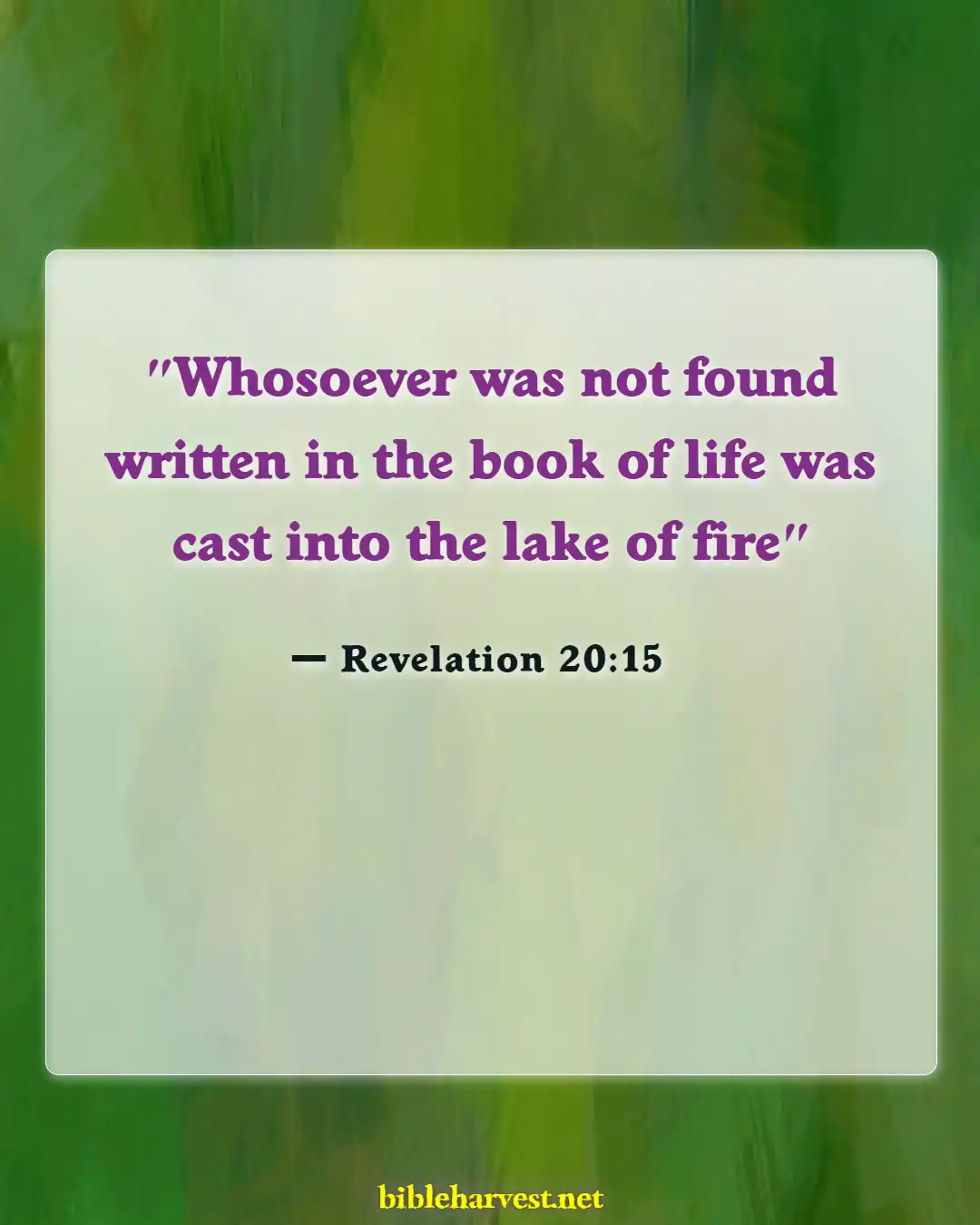 Bible Verses About Hell Being Eternal (Revelation 20:15)