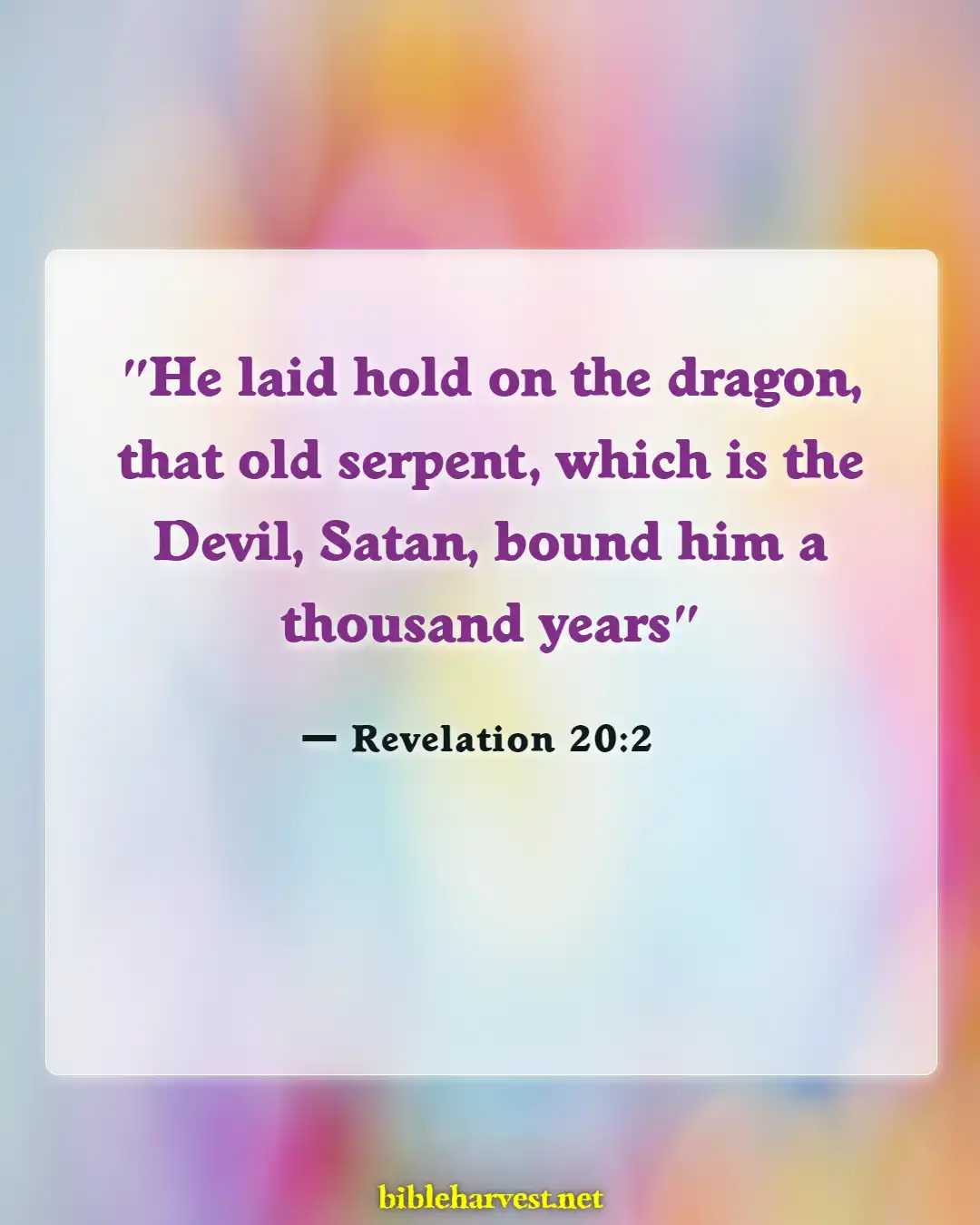 Bible Verses About Satan (Revelation 20:2)