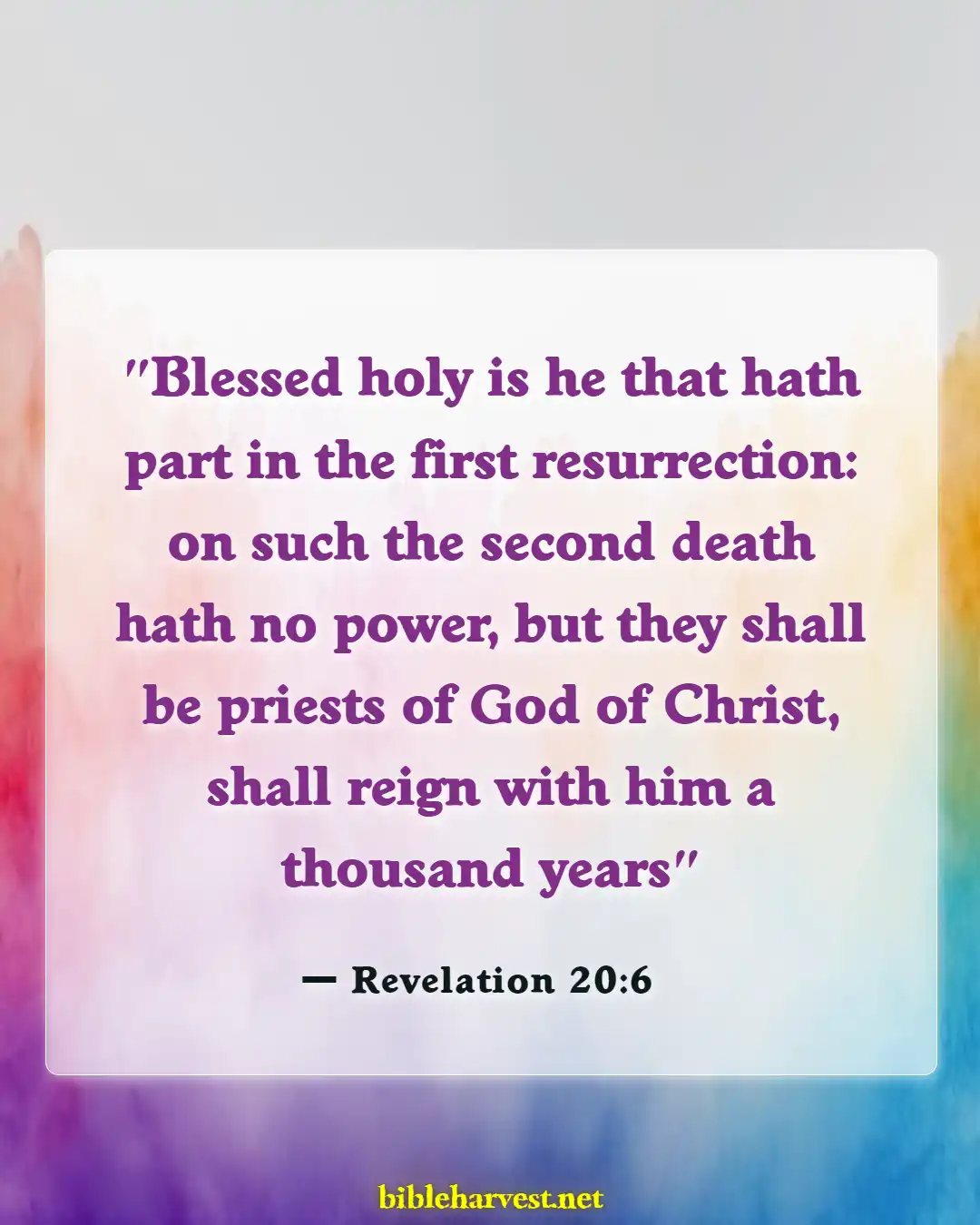 Bible Verses About Eternal Death (Revelation 20:6)