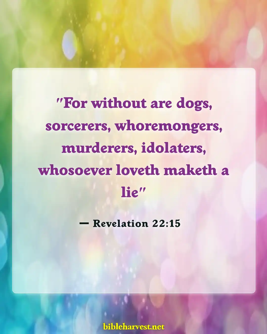 Bible Verses About Magic (Revelation 22:15)