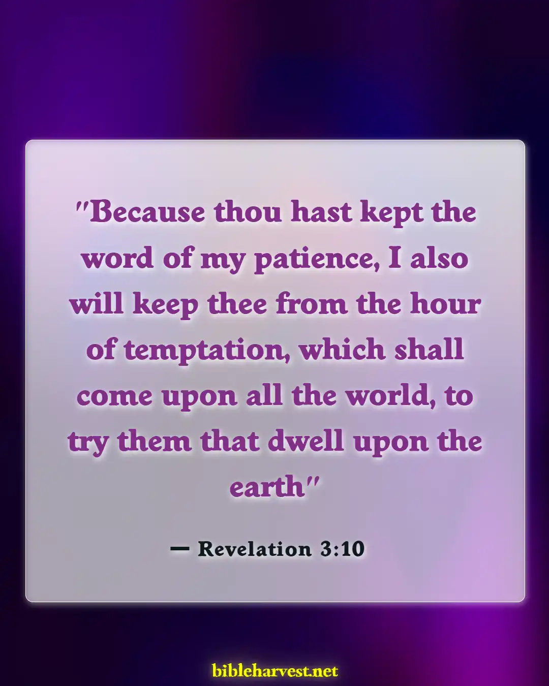 Bible Verses About Never Giving Up (Revelation 3:10)