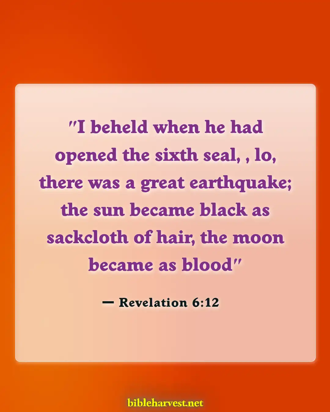Bible Verses About Sun (Revelation 6:12)