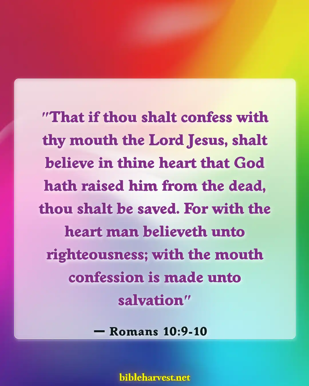 Bible Verses About Testimony (Romans 10:9-10)