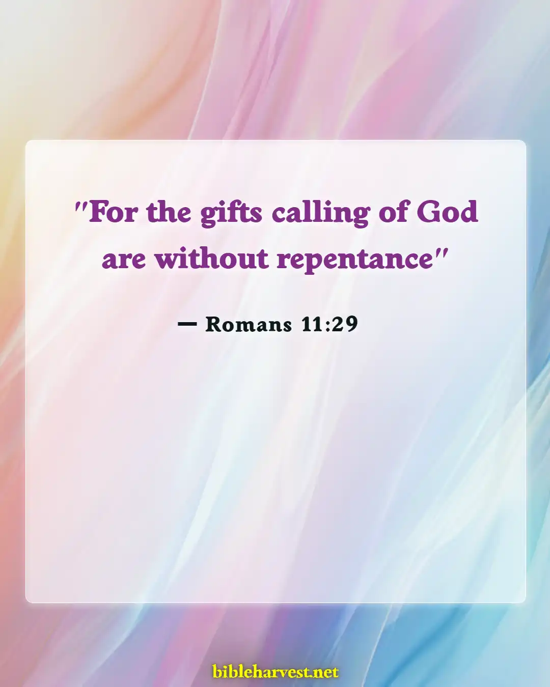 Bible Verses About Mission And Vision (Romans 11:29)