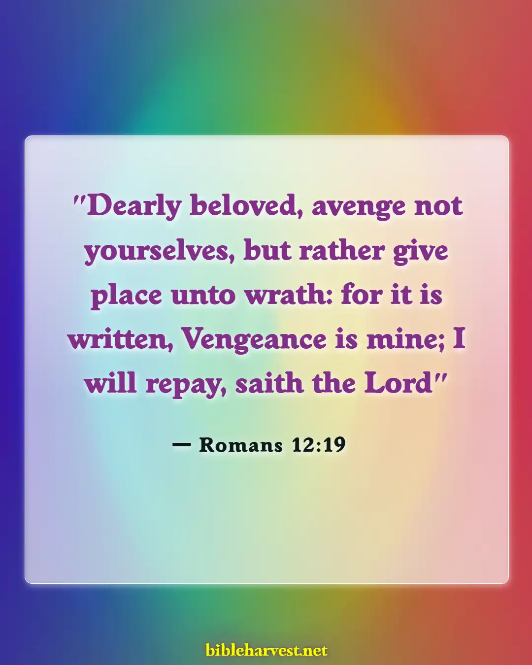 Bible Verses About Anger (Romans 12:19)
