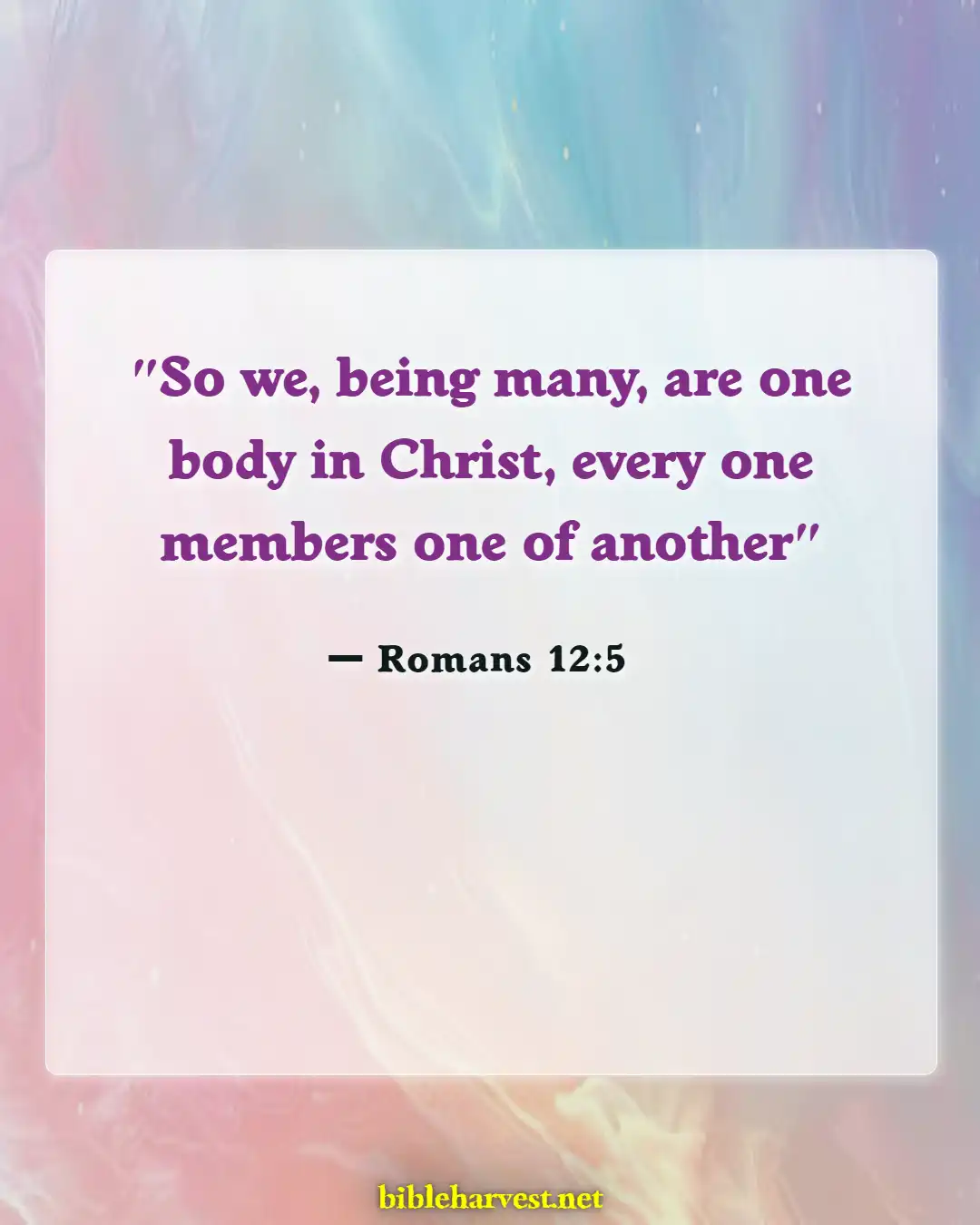 Bible Verses About Fellowship (Romans 12:5)