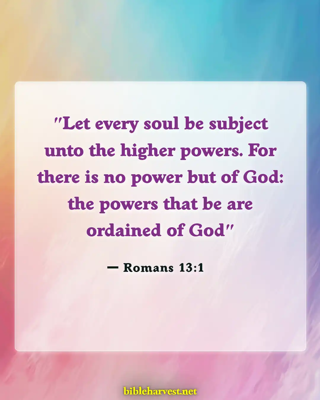 Bible Verses About God Being In Control (Romans 13:1)