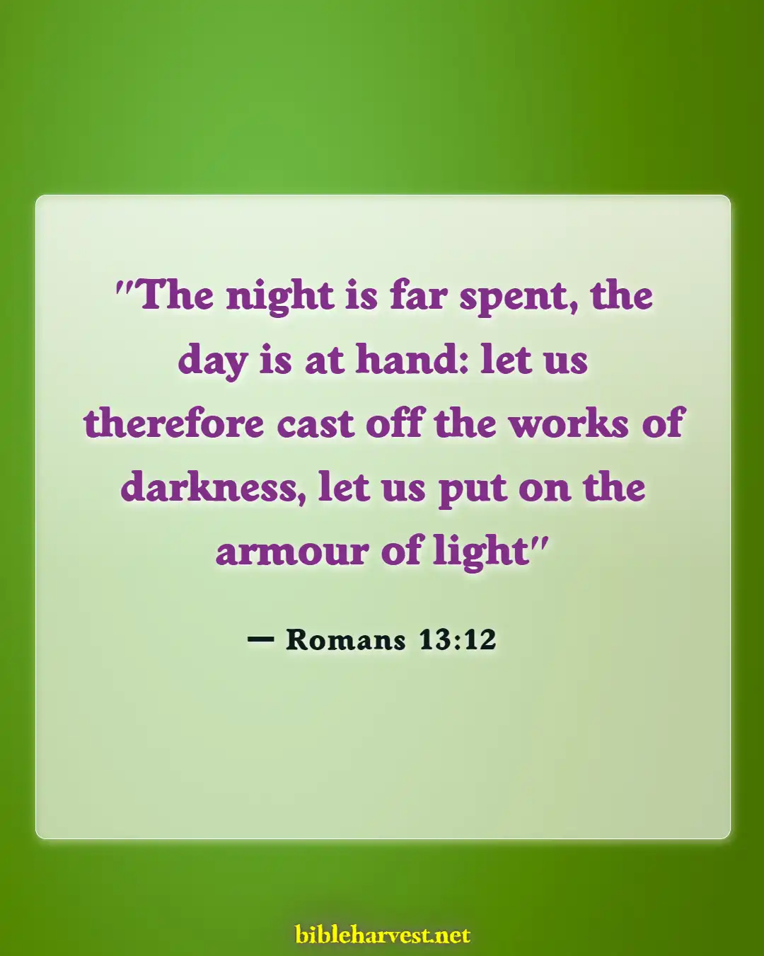 Bible Verses About Soldiers (Romans 13:12)