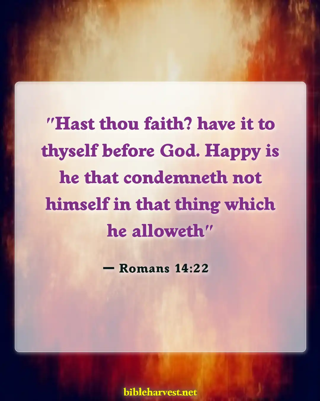 Bible Verses About Religious Exemption (Romans 14:22)