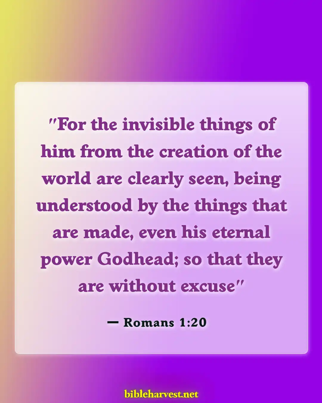 Bible Verses About God Can Do Anythings (Romans 1:20)