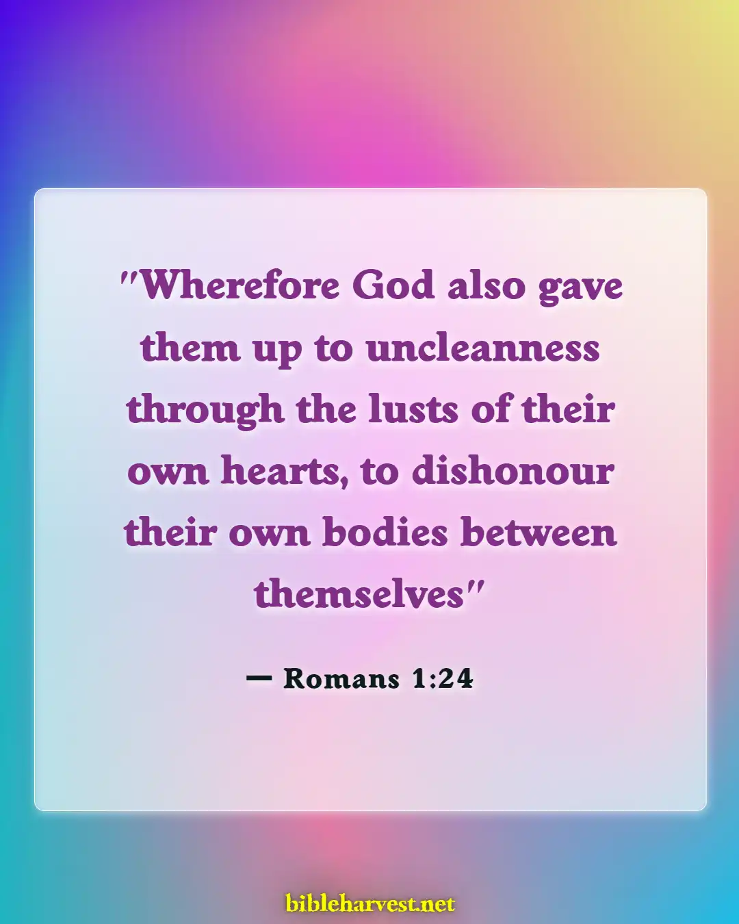 Bible Verses About Fornication (Romans 1:24)