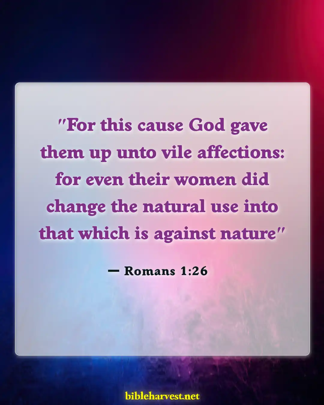 Bible Verses About Abomination (Romans 1:26)