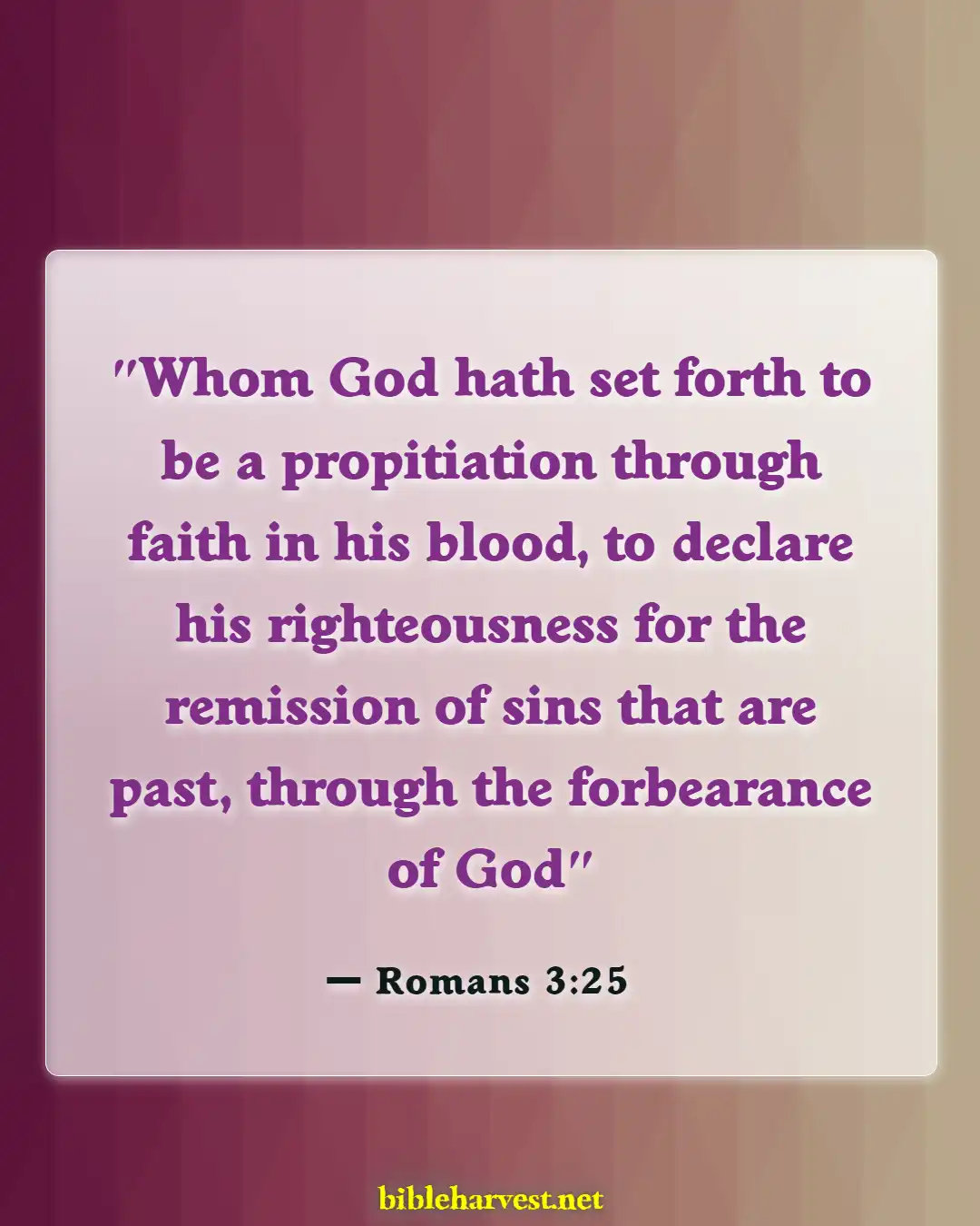 Bible Verses About Sacrifice (Romans 3:25)