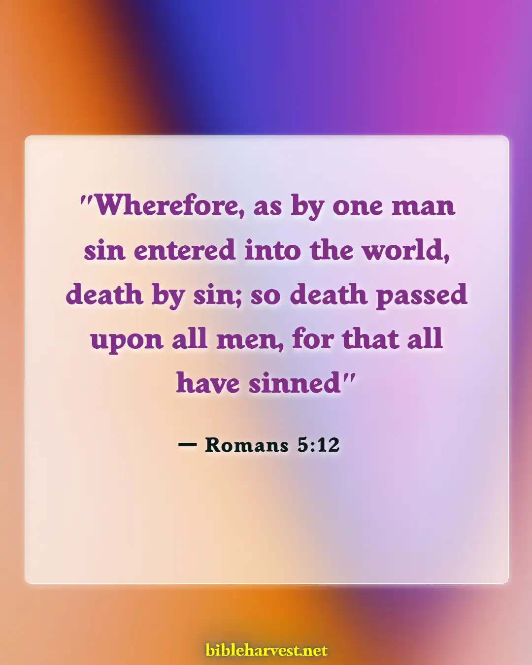Bible Verses About Sin And Hell (Romans 5:12)