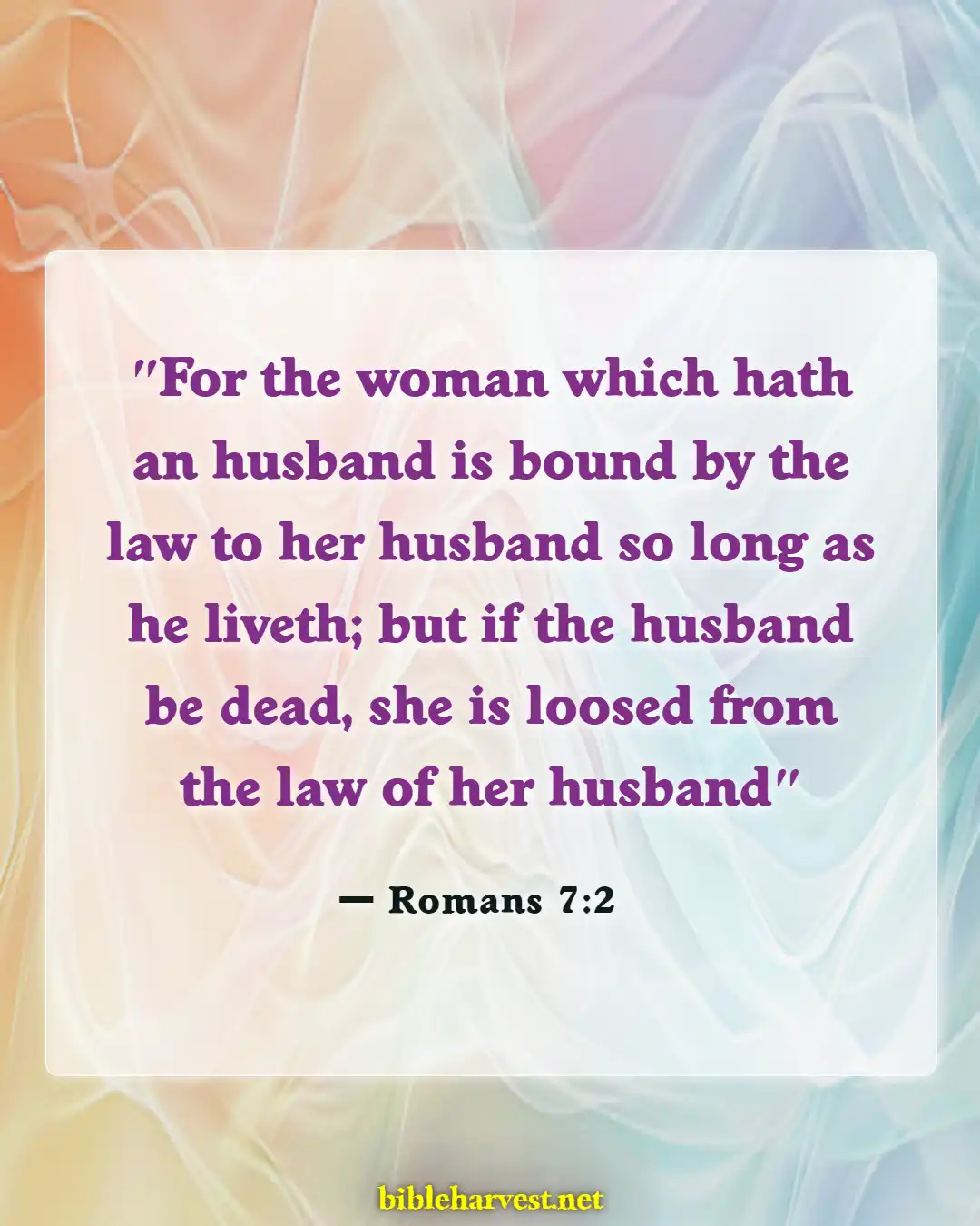 Bible Verses About Divorce And Remarriage (Romans 7:2)