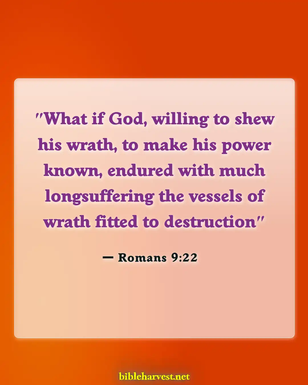 Bible Verses About God Waiting For You (Romans 9:22)