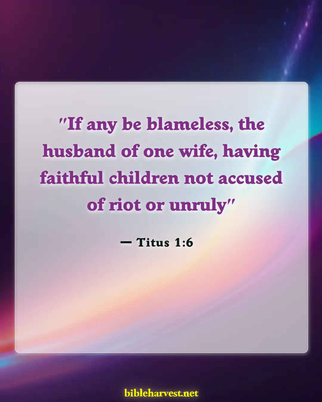 Bible Verses About Women Preachers (Titus 1:6)