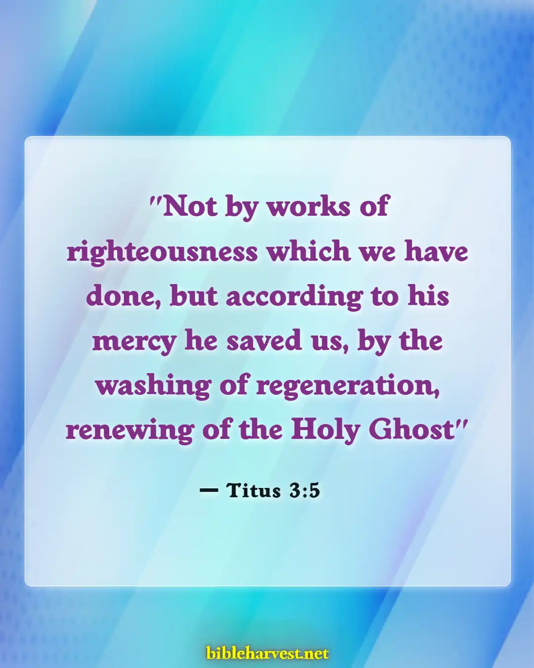 Bible Verses About Eternal Death (Titus 3:5)