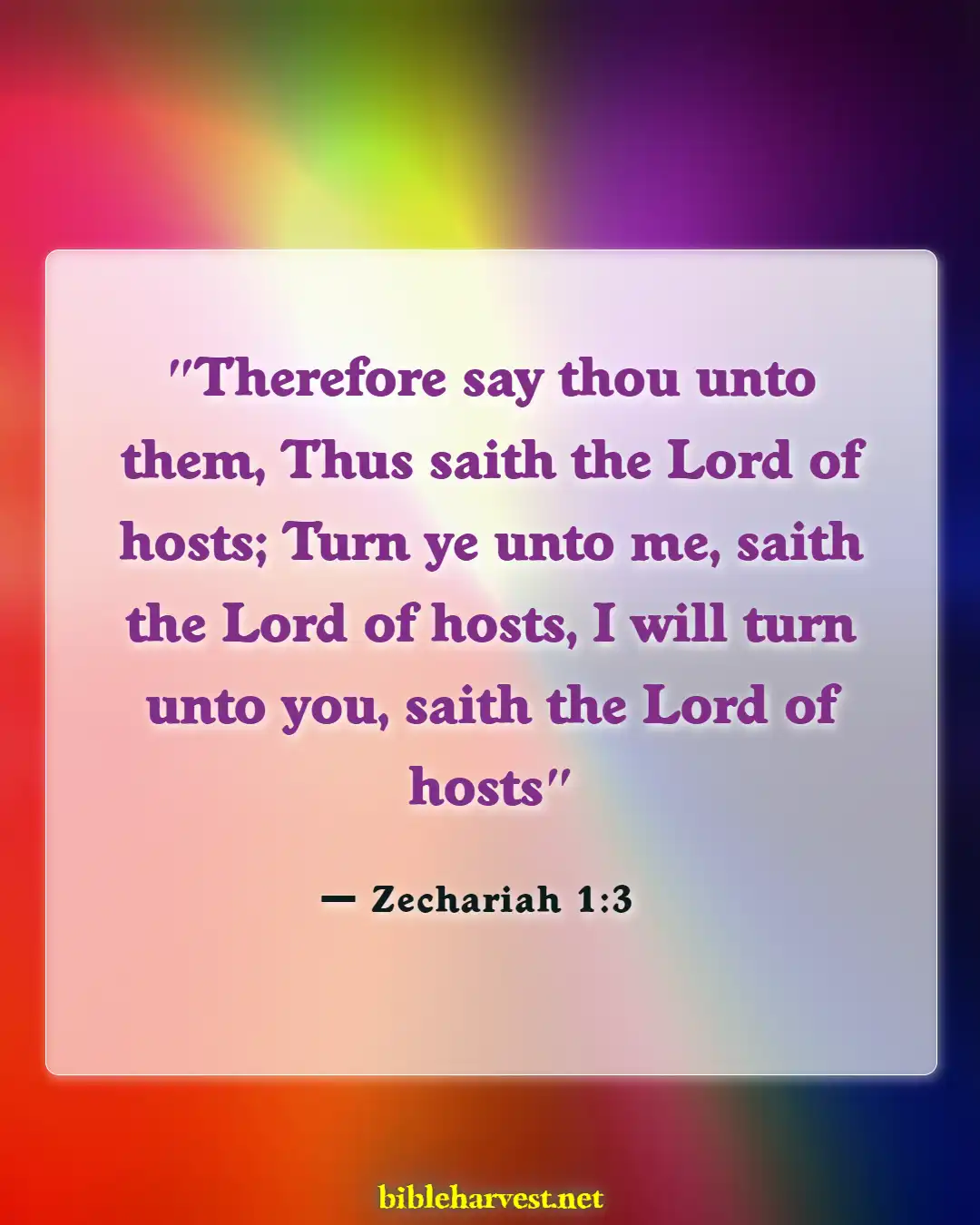 Bible Verses About Revival And Spiritual Awakening (Zechariah 1:3)