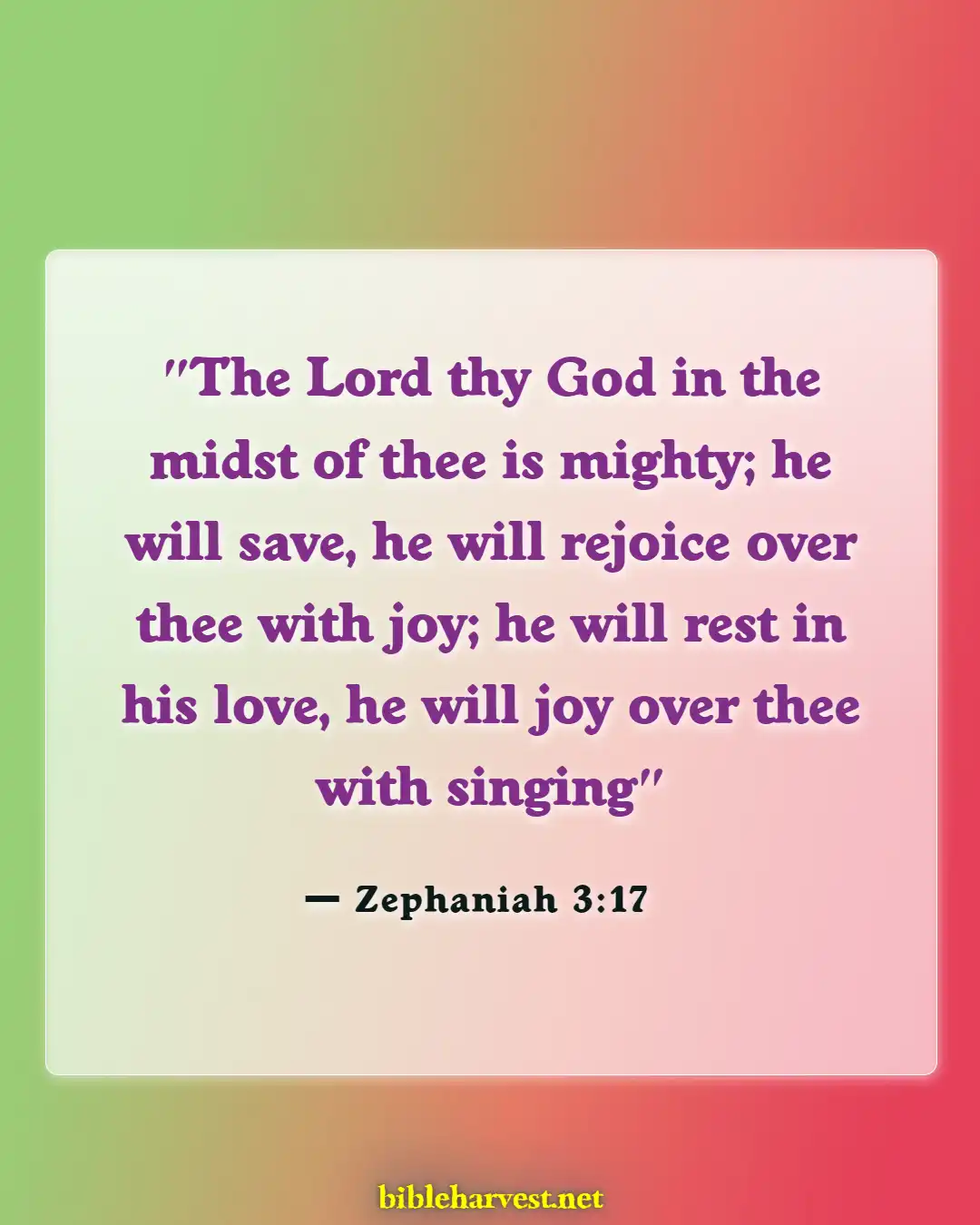 Bible Verses About Hope Patience For Good Blessed (Zephaniah 3:17)