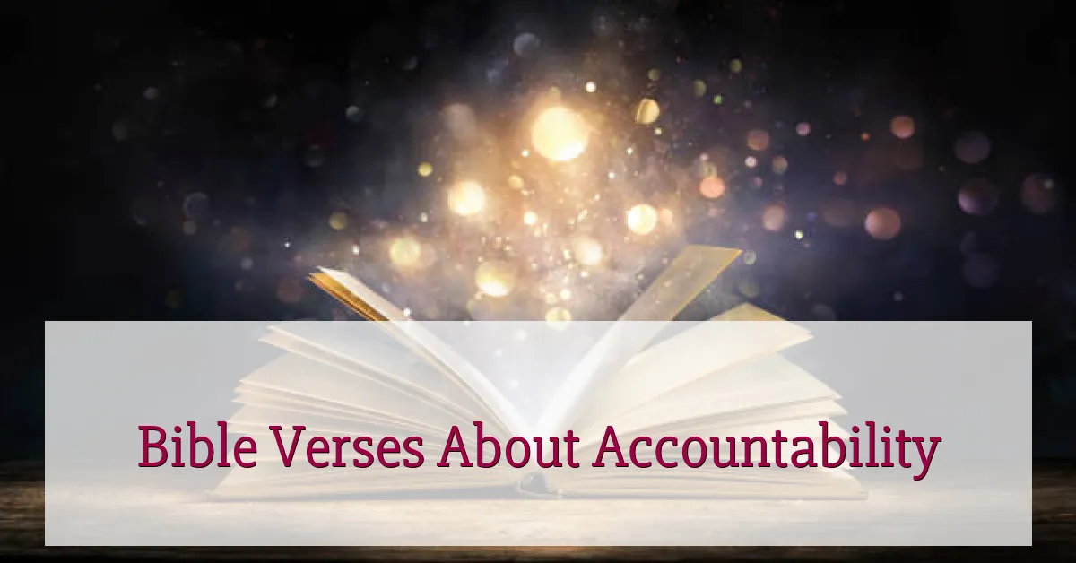 Bible Verses About Accountability