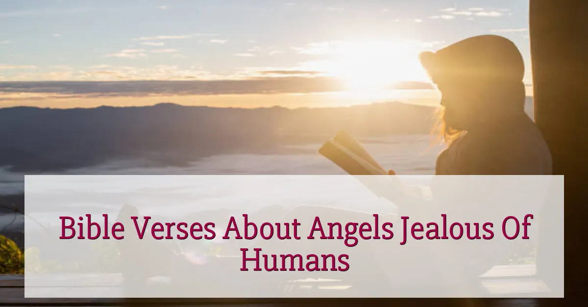 Bible Verses About Angels Jealous Of Humans
