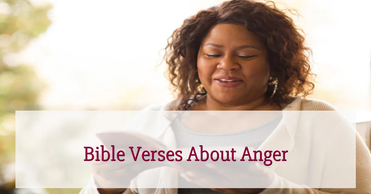 Bible Verses About Anger