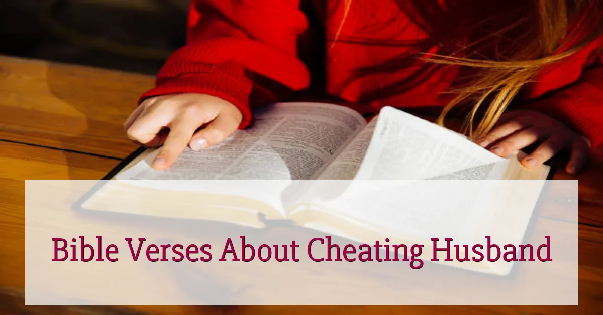Bible Verses About Cheating Husband