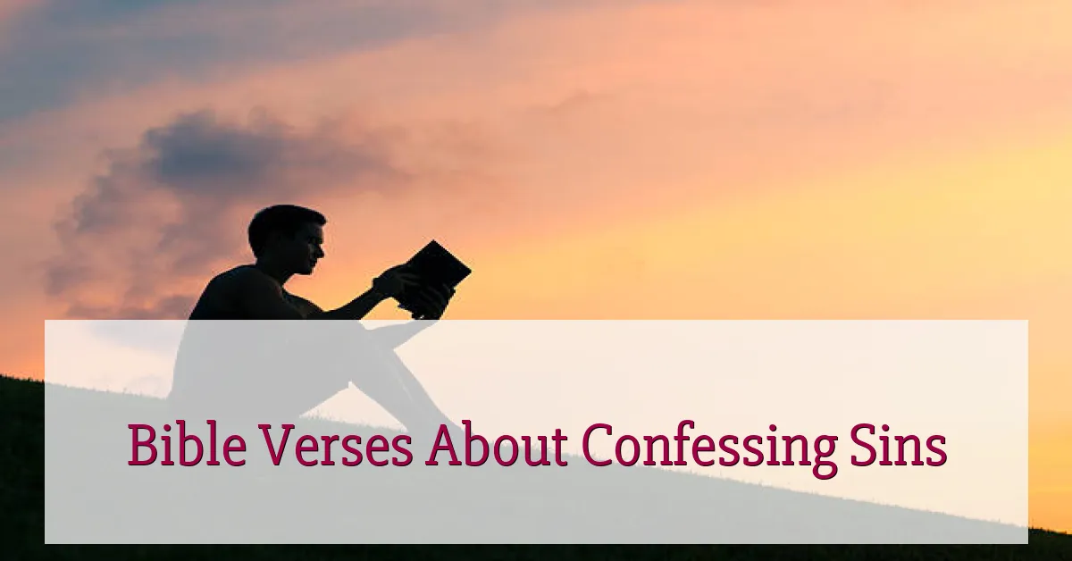 Bible Verses About Confessing Sins
