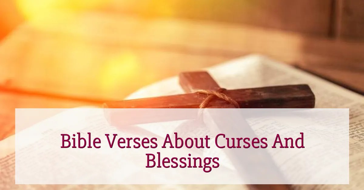 Bible Verses About Curses And Blessings