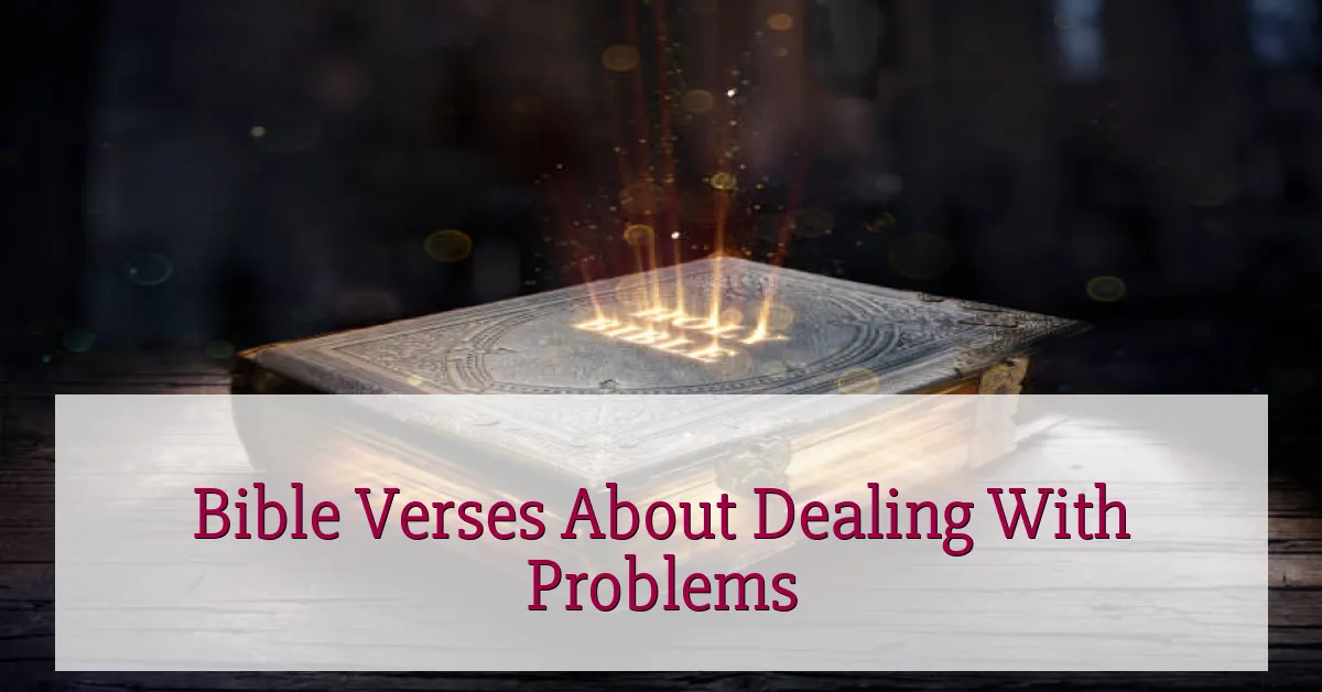 Bible Verses About Dealing With Problems