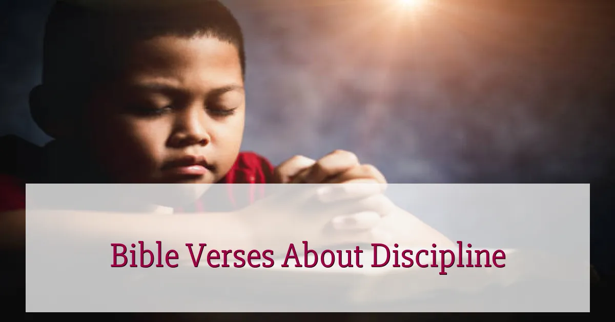 Bible Verses About Discipline