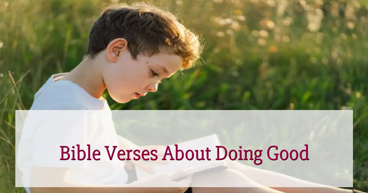 Bible Verses About Doing Good