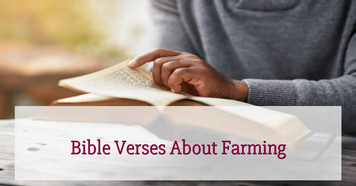 Bible Verses About Farming