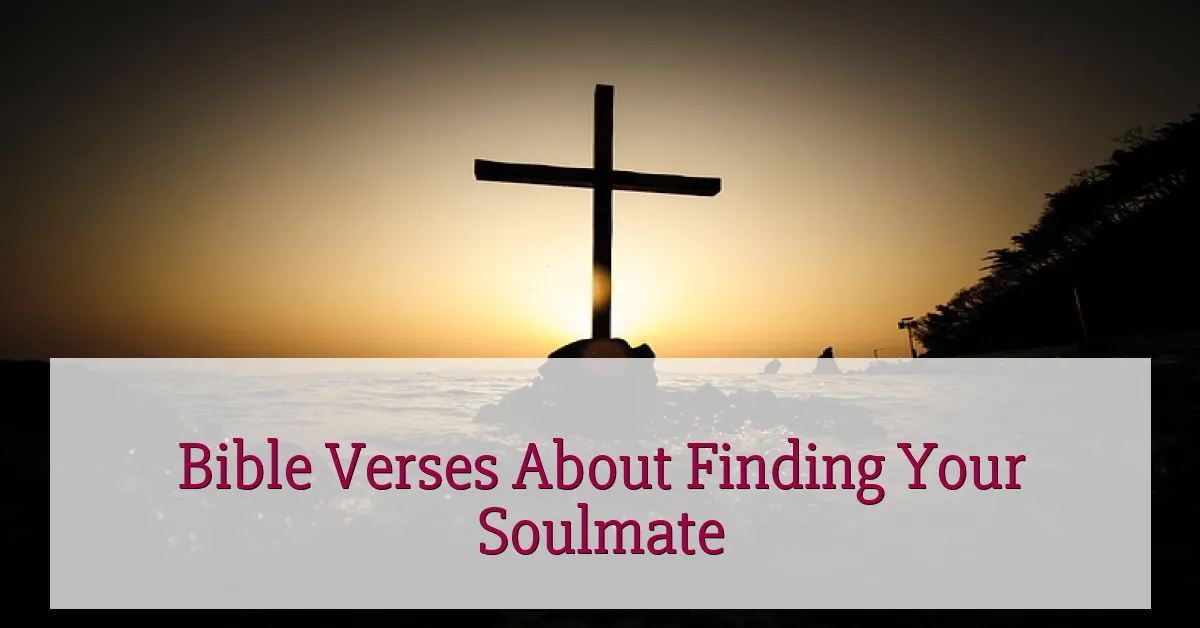 Bible Verses About Finding Your Soulmate