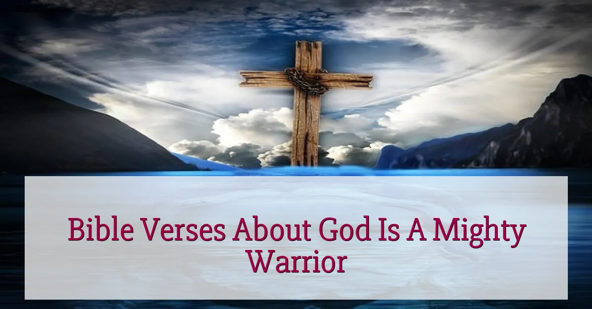 Bible Verses About God Is A Mighty Warrior