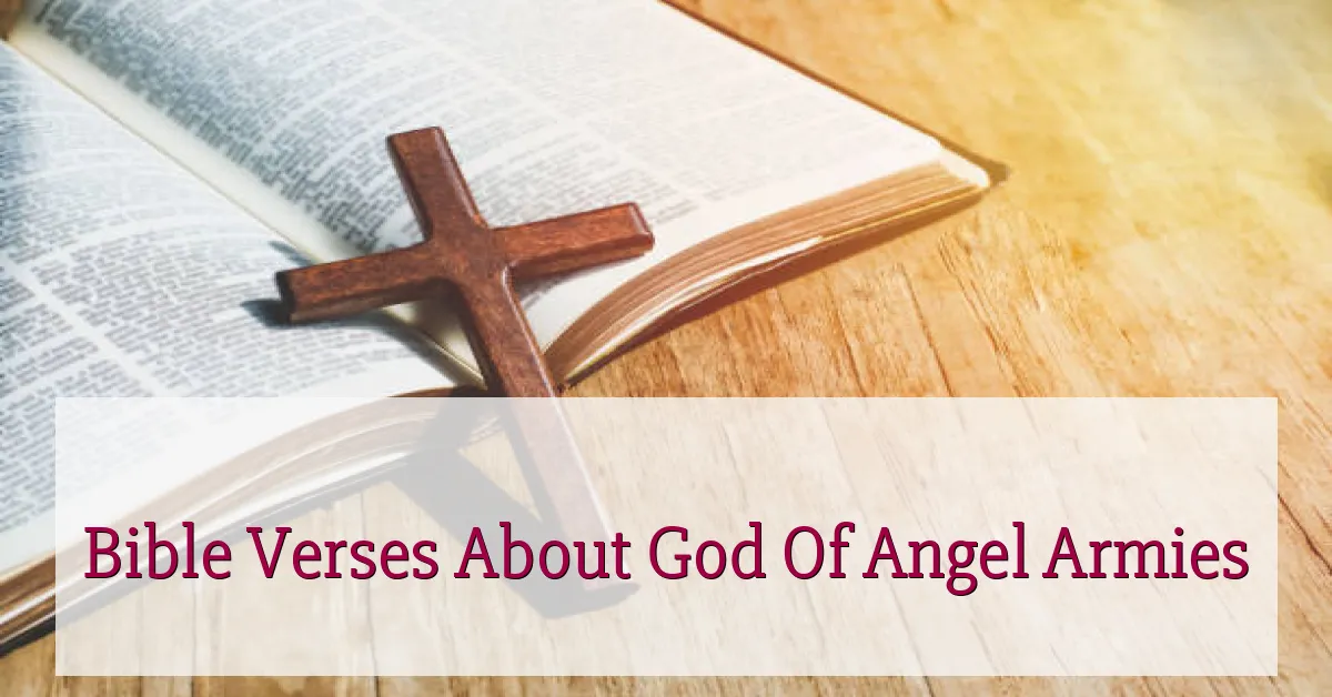 Bible Verses About God Of Angel Armies