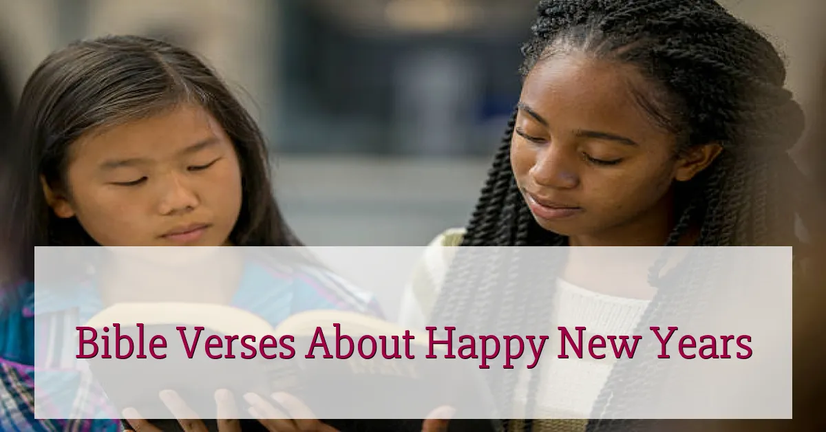 Bible Verses About Happy New Years