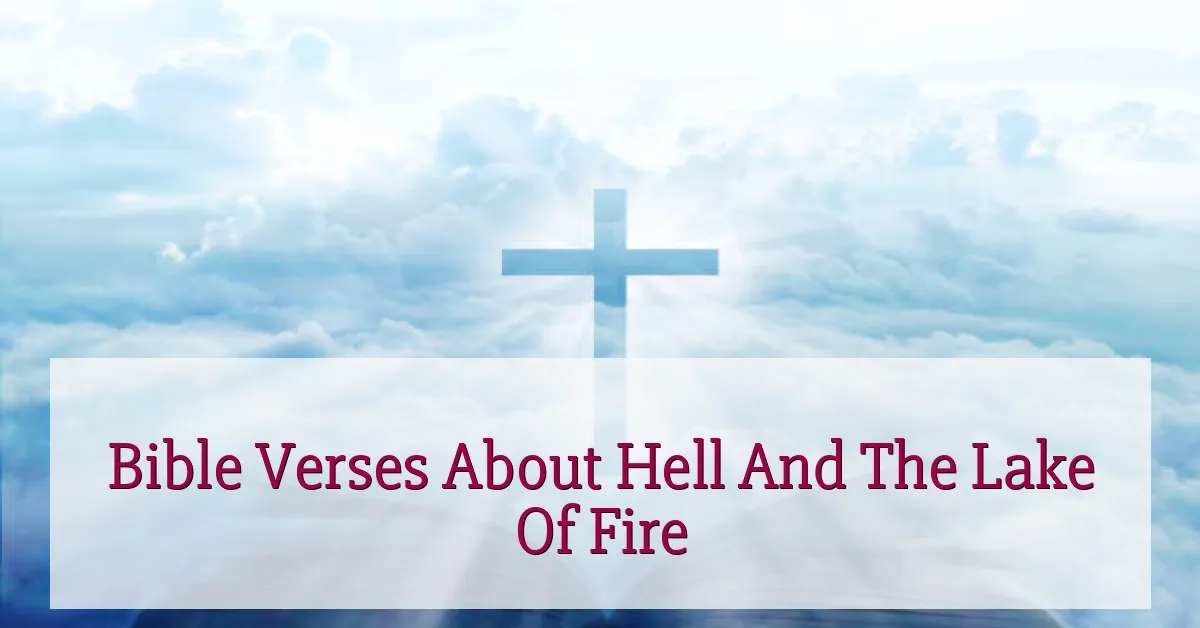 Bible Verses About Hell And The Lake Of Fire