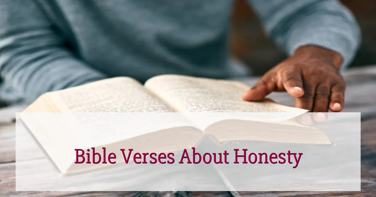 Bible Verses About Honesty