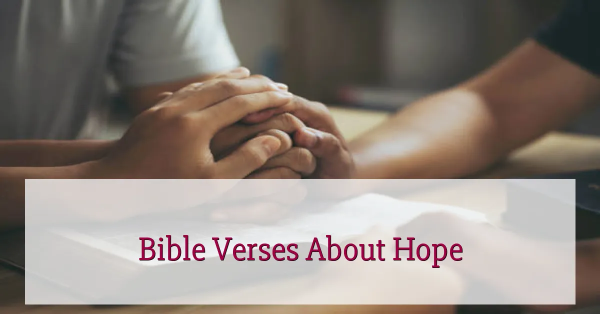 Bible Verses About Hope