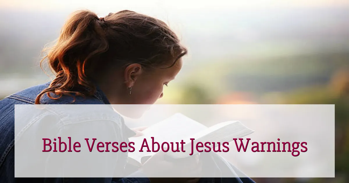 Bible Verses About Jesus Warnings