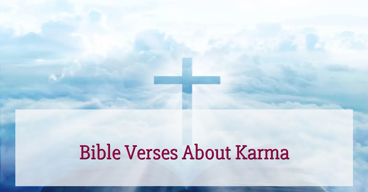 Bible Verses About Karma